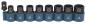 Preview: IMPACT BLACK Schlagnuss-Set 9-tlg. 1/2"