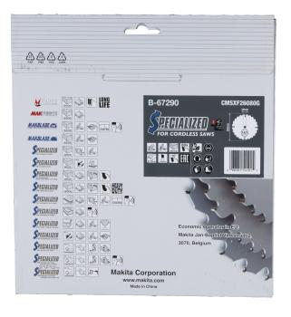 Makita B-67290 Sägeblatt 260x2,15x30, 80Z EFFICUT