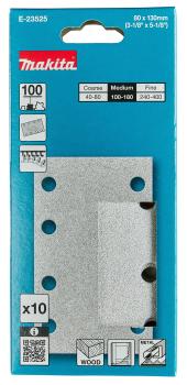 Makita E-23525 Schleifpapier A100 80x130mm Klett