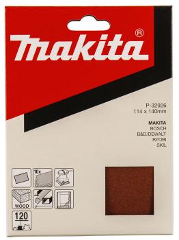 Schleifpapier P120 114x140mm ungelocht