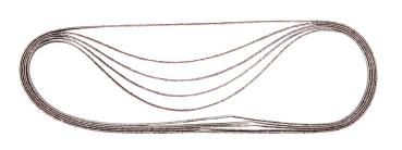 Schleifband 9x533 mm K80
