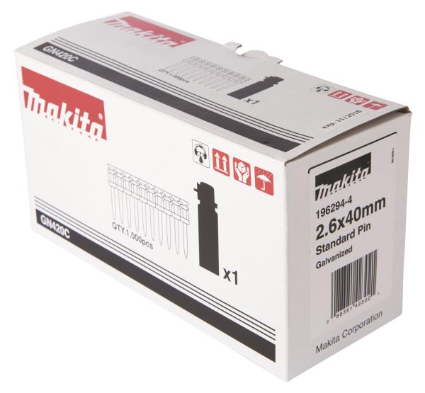 Makita 196294-4 Betonnagel 2,6x40mm C6