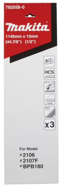 Makita 792558-0 Bandsägeblatt 24Z " 3Stk