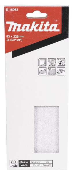 Schleifpapier P80 93x228mm