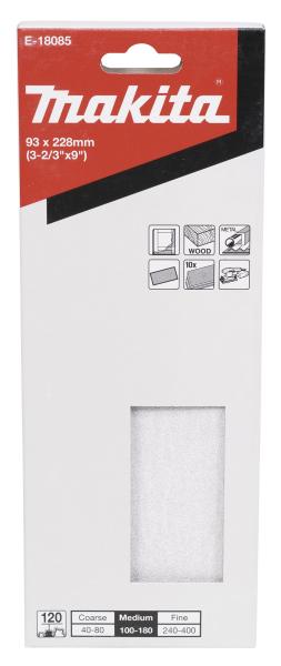 Schleifpapier P120 93x228mm