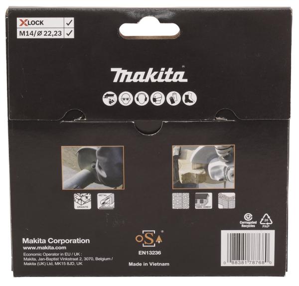 Makita E-19738 Diamanttrennscheibe X-LOCK Rescue 125mm