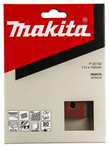 Schleifpapier P80 102x114mm Klett